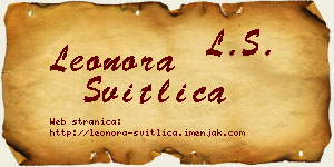 Leonora Svitlica vizit kartica